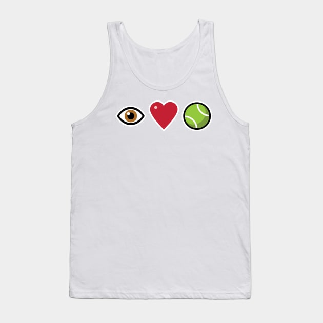 I Love Tennis Tank Top by Fourteen21 Designs